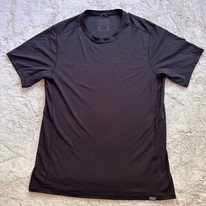 Men's Black Performance Crew Neck Shirt